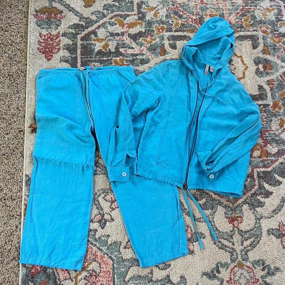 Blue lounge track suit size small